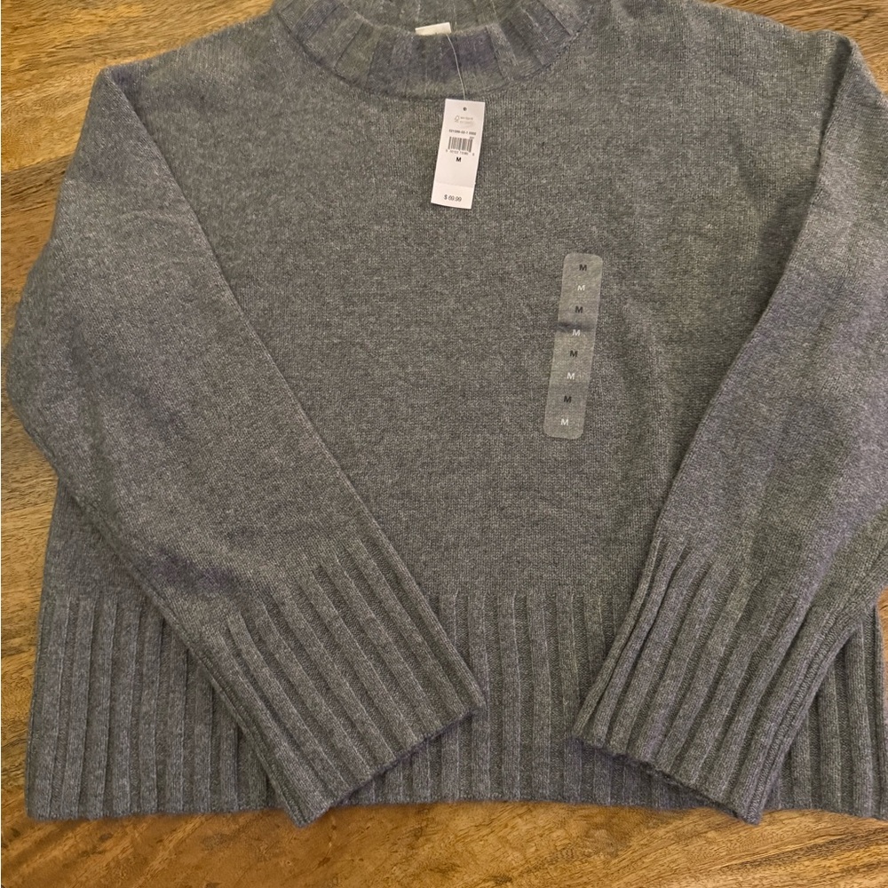 GAP Women's Charcoal Turtleneck Sweater